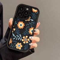 Coques de Téléphone Antichoc Luxe Fleurs pour iPhone 17 Air 16 15 Plus Pro Max 14 13 12 11 X – Housse de Protection Arrière Anti-chute