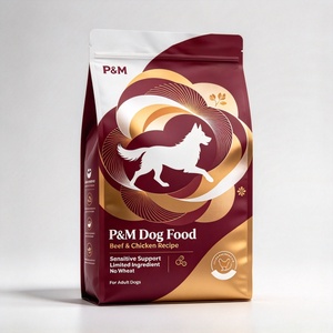 Sacs en PET VMPET PE Mylar avec fermeture à glissière, impression numérique laser holographique personnalisée, résistants à l'humidité, pour l'emballage d'aliments et de collations pour animaux de compagnie - Product Image 4