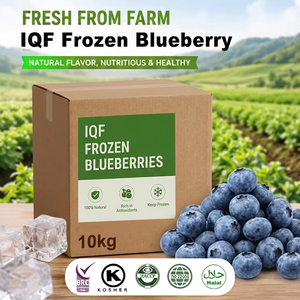 Vendita calda di frutti di mirtillo congelati alla rinfusa 10kg IQF frutti di mirtillo congelati prezzo - Product Image 1