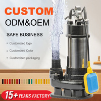 Bomba Eléctrica Sumergible para Aguas Residuales V1300DF de Acero Inoxidable, Directo de Fábrica, con Cortador de Residuos, para Bombeo Industrial