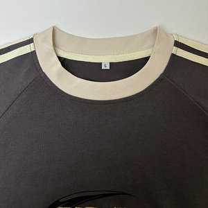 Maillots de football américain personnalisés pour hommes, streetwear, 100% coton respirant, manches courtes, surdimensionnés, style vintage, maillot de club de football - Product Image 4