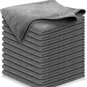 Factory Hot Sell 40X40CM Microfiber Cleaning Cloths Polishing Car Microfiber Cloth Car Kitchen Towel Microfiber Towel
