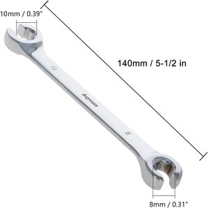 Wholesale <strong>8</strong> X 10mm Double <strong>Open</strong> <strong>End</strong> Geardrive Flare Nut <strong>Wrench</strong> - Product Image 2