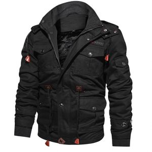Chaqueta de chándal de estilo <span class=keywords><strong>militar</strong></span> cálido de lana gruesa de invierno para <span class=keywords><strong>hombre</strong></span>, chaqueta de talla grande, abrigo - Product Image 5