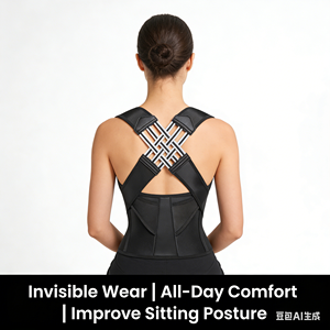 Corrector de Postura Invisible Ajustable, Protección Profesional, Transpirable, Ecológico, Cinturón de Soporte Espinal para Oficina - Product Image 1