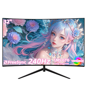 Moniteur de jeu incurvé ultra-large de 32 pouces, 1080P, 240 Hz, 1 ms, IPS, sans cadre, écran d'ordinateur de bureau, <span class=keywords><strong>meilleur</strong></span> prix, usine OEM - Product Image 1