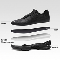 Sneakers Casual da Uomo con Piattaforma Personalizzate, Aumento di Altezza 7cm, Morbide e Traspiranti, per Corsa e Atletica