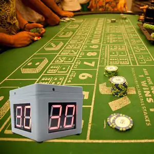 YIZHI Digital cuenta regresiva botón electrónico alimentado por batería 4 lados Poker torneo temporizador para Mahjong ajedrez Poker juego de dados