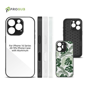 Prosub เคส2D TPU PC สำหรับ Iphone16 Pro Max เคสโทรศัพท์พิมพ์ซับลิเมชันป้องกันกล้อง - Product Image 1