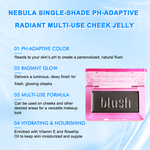 Maquillaje Vegano de Alta Pigmentación, Rubor Multicolor en Gel que Cambia de Color, Logotipo Personalizado, Resistente al Agua, Marca Privada, Rubor para Labios y Mejillas - Product Image 2