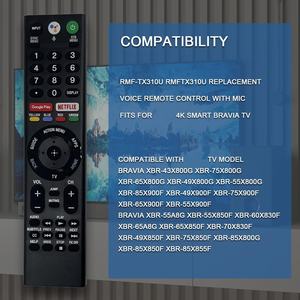 <span class=keywords><strong>Utilisation</strong></span> à distance de remplacement vocal RMF-TX310U pour <span class=keywords><strong>Sony</strong></span> <span class=keywords><strong>Bravia</strong></span> TV Smart TV XBR-43X800G XBR-49X800G XBR-49X900F XBR-55X800G XBR-65X800G - Product Image 6