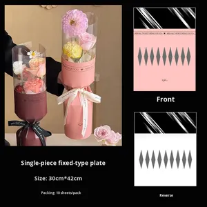 Bán buôn Valentine của ngày duy nhất bó hoa tích hợp trong suốt hiển thị hoa Vật liệu DIY gói Hoa - Product Image 6