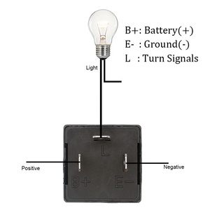3 pin Xe máy điện tử LED flasher xe Rơle blinker sửa chữa tín hiệu rẽ S 12V Relay cho bóng đèn LED chỉ số cf13 JL-02 - Product Image 3