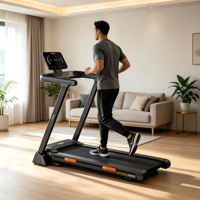 Tapis de course électrique pliable professionnel Kstar pour la maison – Appareil d'exercice pour la course et la marche