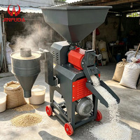 Séparateur Cyclonique de Haute Qualité sur Roues pour Fourrage, Équipement de Traitement Multi-Grains, Machine à Décortiquer le Riz Portable