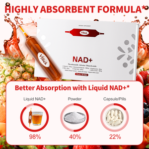 مشروب تعزيز NAD+ بتركيز 1200 ملغ، 15 مل، <span class=keywords><strong>10</strong></span> عبوات، مكمل سائل NAD، نيكوتيناميد ريبوسيد للطاقة والتركيز وإصلاح الحمض النووي ومكافحة الشيخوخة للبالغين - Product Image 6