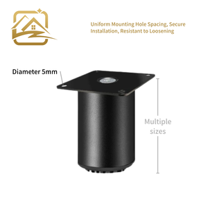 Pieds de support réglables pour canapé, table basse, table à manger, pieds de lit, supports d'armoires - Pieds de meubles modernes en acier - Product Image 3