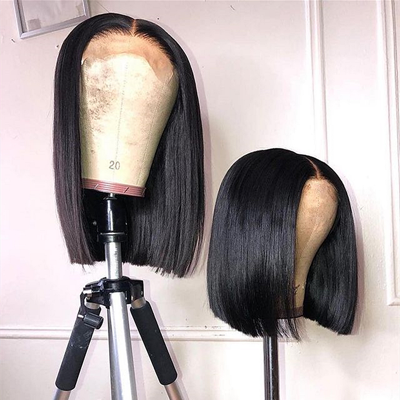 Best Selling Wholesale Bob Style Short Wig Brazilian Lace Front Wig Virgin Human Hair Bob Wigs For Black Women