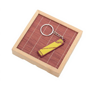 Wholesale <b>Musical</b> <b>Instruments</b> Hanging Drop Keychain pendant Guitar Ukulele Key Ring Piano Kalimba Violin Model Gift - Product Image 4
