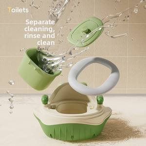 Nuovo Bestseller: Vasino Multifunzionale 3-in-1 Stile Egg Boy con Sedile per Bambini in PP e PU, Sedile WC per Bambini - Product Image 3