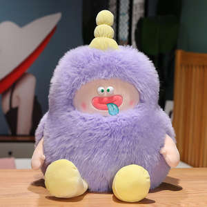 Muñeco de Peluche Morado al por Mayor, Monstruo Pequeño Súper Suave, Ojos Grandes Tipo Oso, Relleno de Algodón PP, Patas, Estilo Feo, Popular en Internet, Regalo de Cumpleaños, Antiestrés - Product Image 4