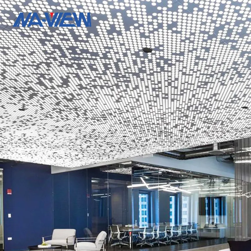 art Perforated Metal Ceiling for Enhanced Acoustics and Aesthetics