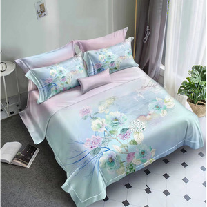 Plant Flower Birds Print piumino in microfibra <span class=keywords><strong>Set</strong></span> biancheria da letto <span class=keywords><strong>matrimoniale</strong></span> e Queen Size <span class=keywords><strong>lenzuola</strong></span> da letto con stampa floreale - Product Image 5