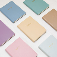Vente en gros Agenda quotidien coloré pour carnet souple A6 Journal en cuir PU avec logo personnalisé