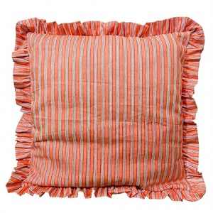 Funda de cojín con volantes con tira de algodón indio, funda de almohada con volantes, cojines florales cuadrados rectangulares, cojines de decoración bohemios - Product Image 1