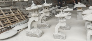 Sculpture en granit naturel personnalisée, <span class=keywords><strong>surface</strong></span> polie et affinée pour hôtel, jardin extérieur chinois ou japonais - Product Image 2