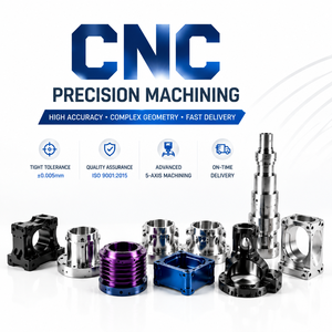 Servicio de Mecanizado CNC de Prototipos Rápidos, Fresado CNC de 3/4/5 Ejes, Piezas de Torneado CNC, Piezas CNC de Aluminio, Acero Inoxidable y Hierro - Product Image 1