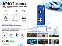 Switch Industrial Gestionado L2 de 4 Puertos Gigabit para Montaje en Riel DIN con 2xSFP IP40 -40~75°C (ODM/OEM) ℃   Entrada de 12~57 V CC, CE FCC, para Línea de Ensamblaje/PLC