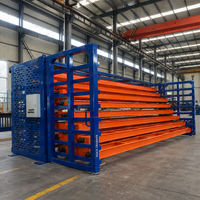 Étagère à palettes pliable robuste en acier au carbone à 6 niveaux, pour entrepôt industriel, gain de place, antirouille