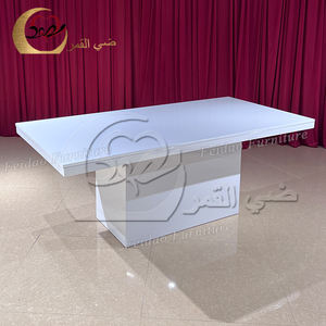 <b>Rectangular</b> White MDF dining Table for Party Wedding and Events Commercial Furniture - Product Image 5