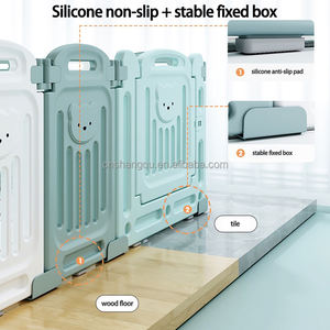 VSUCH Salon Balcon Clôture <span class=keywords><strong>de</strong></span> jeu <span class=keywords><strong>pour</strong></span> bébé Intérieur avec barrières à billes Pliable Intérieur Parcs <span class=keywords><strong>pour</strong></span> bébé Clôture <span class=keywords><strong>de</strong></span> protection <span class=keywords><strong>pour</strong></span> enfants - Product Image 4