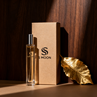 Nouveau design de flacon vide de parfum de 10ml flacon de parfum rond rechargeable avec boîte logo personnalisé