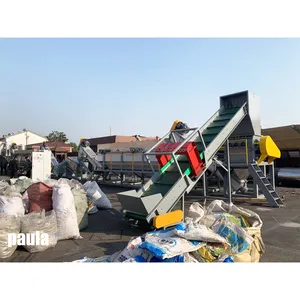 Waste plastic recycling PP PE PET film bags bottle washing line plastic recycling plant cost of plastic recycling machine