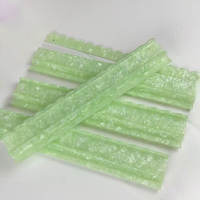 Supports de Mahjong Portables de Luxe Modernes en Acrylique Perlé, 17,5 et 20 Pouces, avec Bords Festonnés et Poussoirs pour le Divertissement