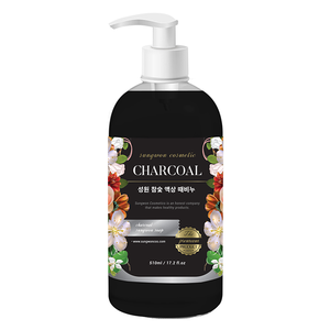 Savon exfoliant liquide au charbon noir pour dissoudre les peaux mortes et purifier le corps - Product Image 1