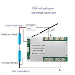 Nhà máy cổ phiếu Pin BMS 3S 100A 150A 200a + đôi NTC + Cân bằng BMS 18650 - Product Image 4