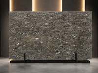 Dalle de marbre Azul Pearl pour carrelage mural poli, crédence de salle de bain, panneau frontal de bar, plateau de table ronde et surface découpée sur mesure