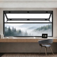 Fenêtres pliantes en aluminium à rupture de pont thermique avec verre trempé AS2047 pour appartements et hôtels
