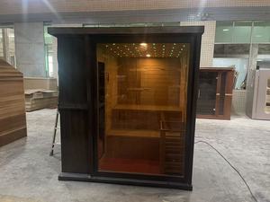 Sauna Tradicional Negra de Cedro Rojo para Exteriores con Calentador de 6000W, Disponible en Stock - Product Image 6