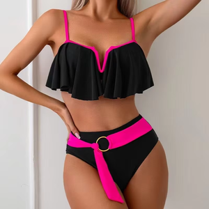 Bikini string sexy grande taille pour femmes, maillot de bain d'été, vêtements de plage tendance - Product Image 5