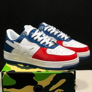 Vente en gros de baskets classiques en toile motif camouflage Shark BAPPES, unisexes, basses, pour le street et le skate, livraison directe pour les revendeurs américains - Product Image 3