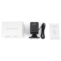 Lecteur de codes-barres infrarouge 2D de bureau à détection automatique, lecteur de codes-barres USB pour supermarché, codes 1D, 2D, QR, MP6300IR