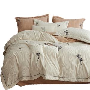 Parure de lit personnalisée de qualité supérieure pour l'automne et l'hiver, style moderne, trois/quatre pièces, 200 fils, garnissage en laine - Product Image 5