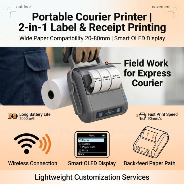 High Effective 3 Inch Adhesive Address Waybill Sticker Thermal Barcode Shipping Label Printer 4x6