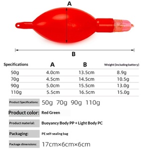 Boya <span class=keywords><strong>de</strong></span> <span class=keywords><strong>Pesca</strong></span> Luminosa LED Impermeable <span class=keywords><strong>en</strong></span> Forma <span class=keywords><strong>de</strong></span> Huevo <span class=keywords><strong>de</strong></span> Pato para <span class=keywords><strong>Pesca</strong></span> <span class=keywords><strong>en</strong></span> Roca, Uso Nocturno y <span class=keywords><strong>en</strong></span> el <span class=keywords><strong>Mar</strong></span>, para Carpa Plateada y Carpa Cabeza Grande - Product Image 2