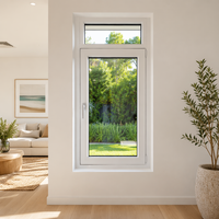 Fenêtre à battant en aluminium insonorisée moderne HUACAI, norme australienne AS2047, double vitrage, à haute efficacité énergétique